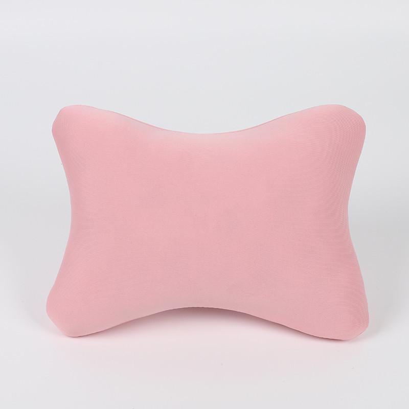 

Дышащая подушка для шеи из ледяного шелка для лета, комфорт в любое время года, аксессуар для интерьера автомобиля для самостоятельной установки розовый
