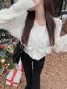 Korean Style Hollow Knit Cardigan - Autumn Winter Soft & Gentle Solid Color Sweater Coat for Women