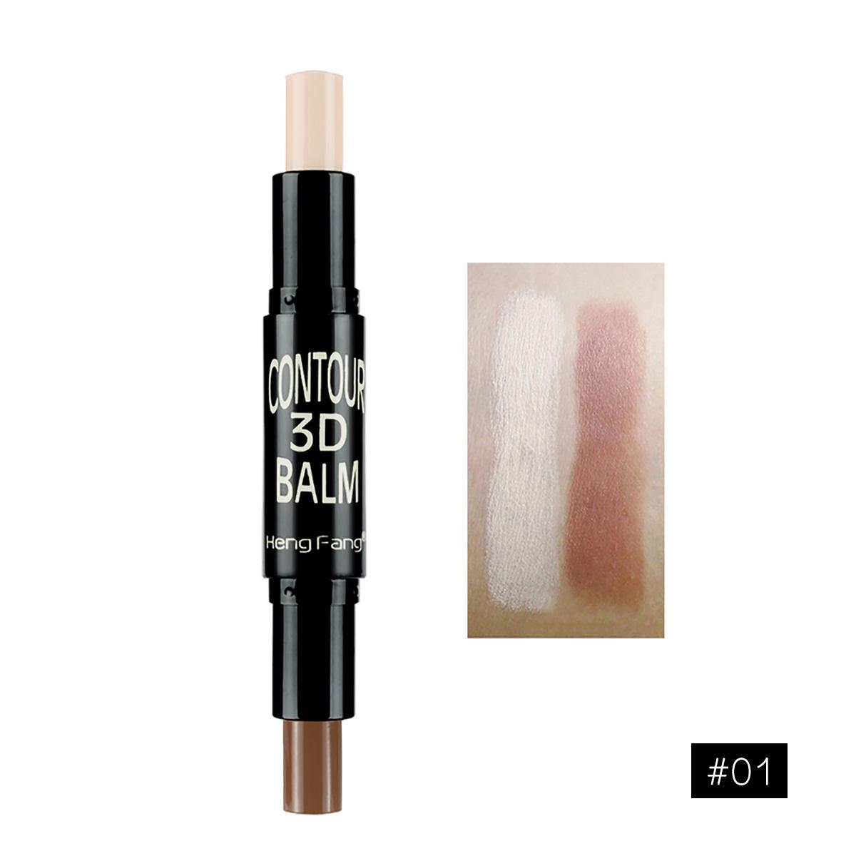 

2 в 1 Цвет лица+украшенный хайлайтер Shimmer Stick корректор-бронзатор Hengfang H8449