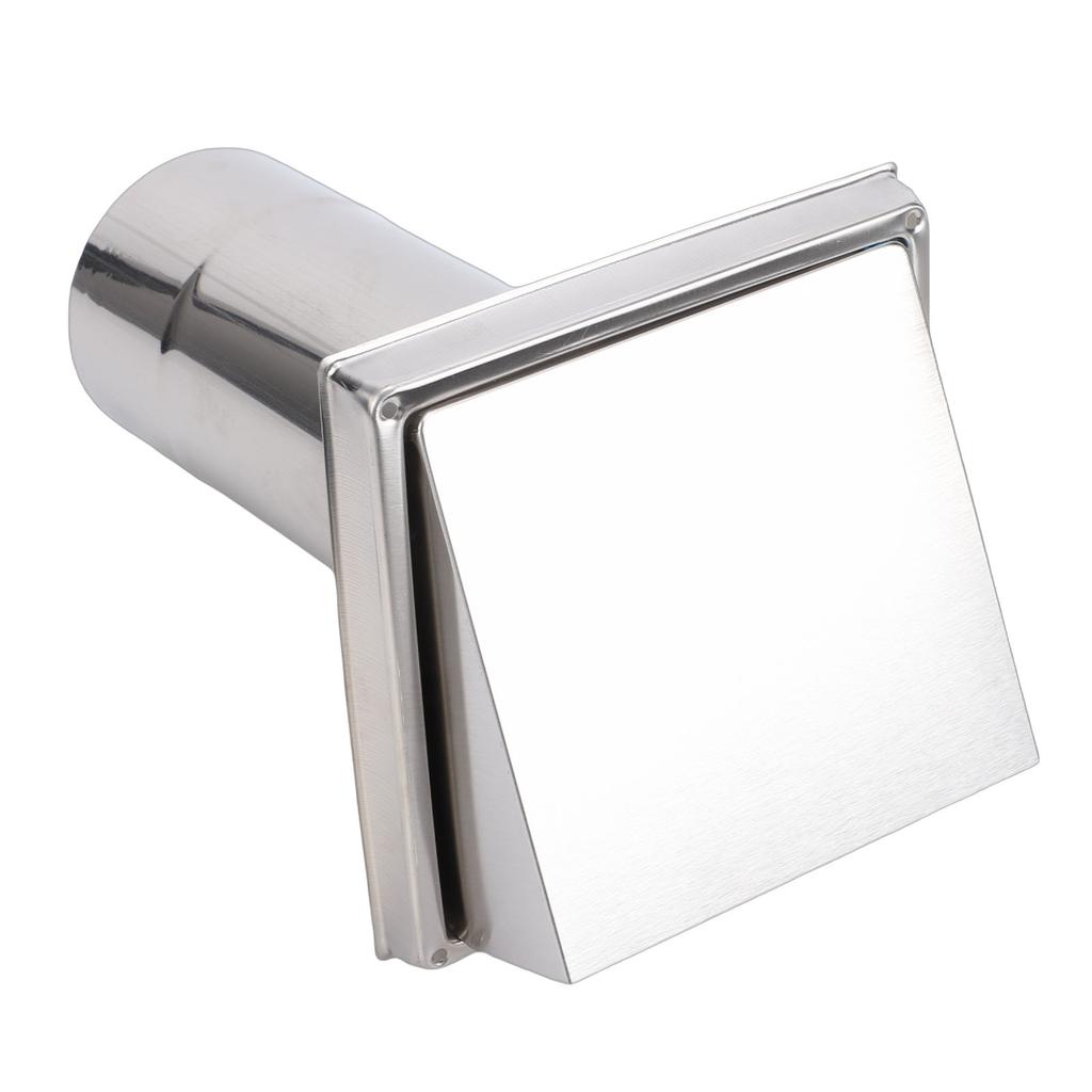 Hooded Wall Vent 6in with Screen Damper Exhaust Vent Cover Cap Outdoor Kitchen Range Hood Dryer Ventilation Kit House