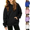 Girls Oversized Hoodies Drop Shoulder Pullover Sweatshirt with Pocket