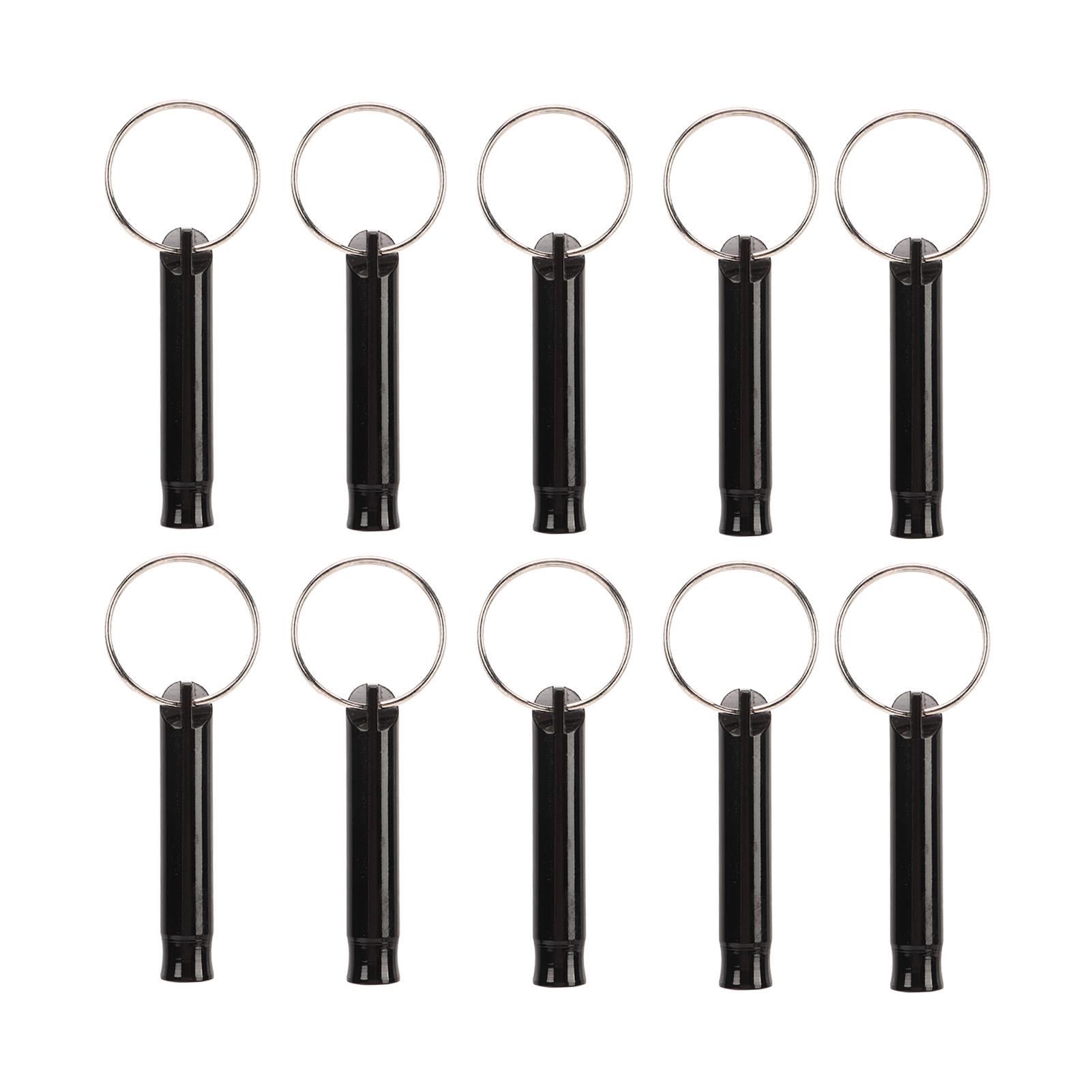 

10 шт. аварийный свисток супер громкий уличный свисток безопасности для спасения жизни походов кемпинга и домашних животных чёрный