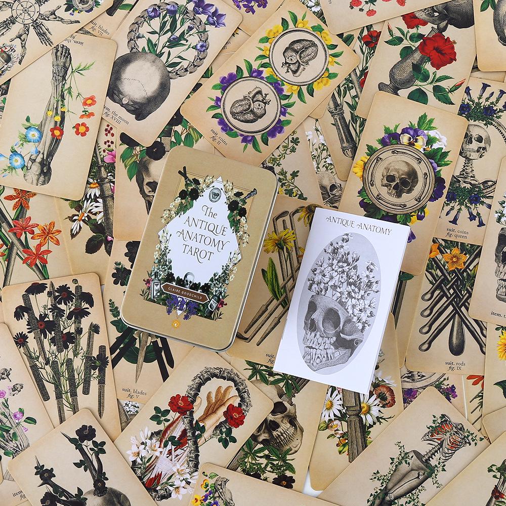 Baraja de Tarot Dorado con Caja de Hierro e Instrucciones