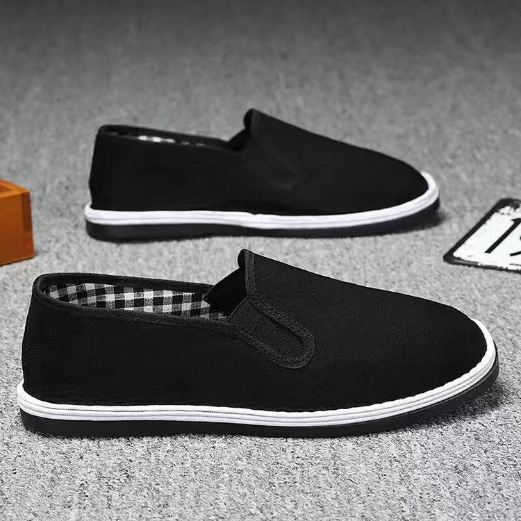 Beijing Old Cloth Shoes, Black Cloth Shoes for Men and Women, Breathable and Non-smelly Feet, Wear-resistant and Comfortable Construction Site Work