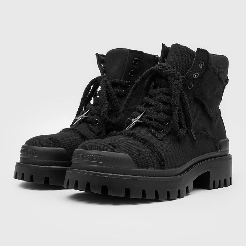 High Top Martin Boots Men`s Height