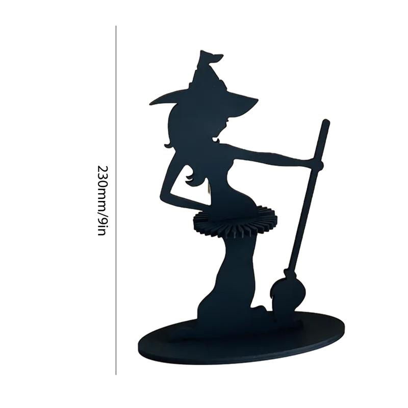 

Держатель для салфеток Ведьма на Хэллоуин Деревянный Органайзер для салфеток Ведьма Черная Статуэтка Ведьмы Креативный для Домашнего Кухонного Декора чёрный