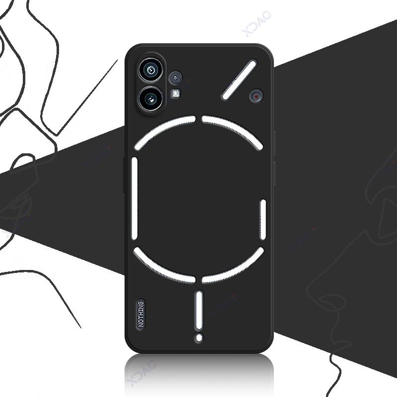 

Чехол для мобильного телефона Nothing Phone 1 NothingPhone1 5G 360 Мягкий роскошный квадратный жидкий силиконовый чехол для задней панели Водонепроницаемая сумка Nothing Phone 1 чёрный