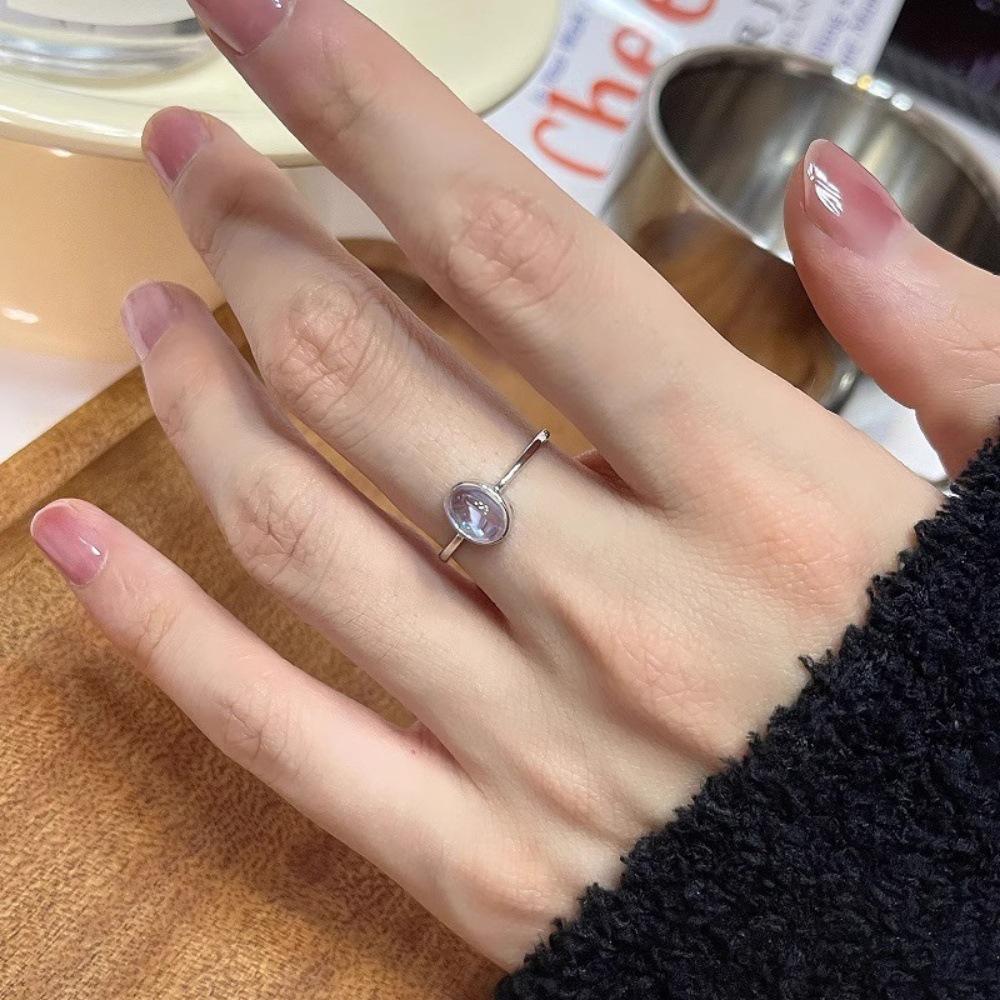 ins wind love zircon ring female flash diamond open index finger ring wholesale