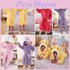 Peignoir en flanelle pour enfants pour l'automne et l'hiver Vêtements de nuit doux et chauds pour garçons et filles
