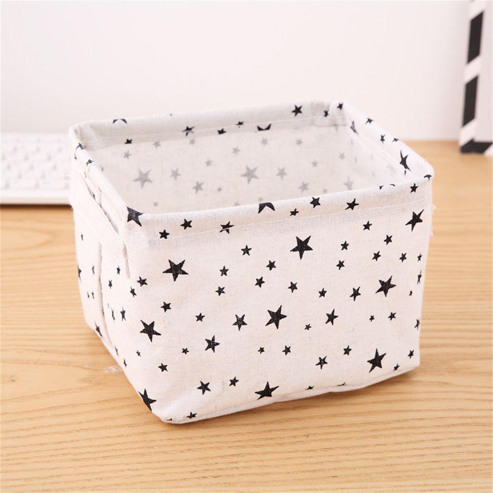 & Living Cosmetics Organizer Toy Container Collapsible Laundry Basket Desktop Box Sundry Storage Baskets Folding Storage Box