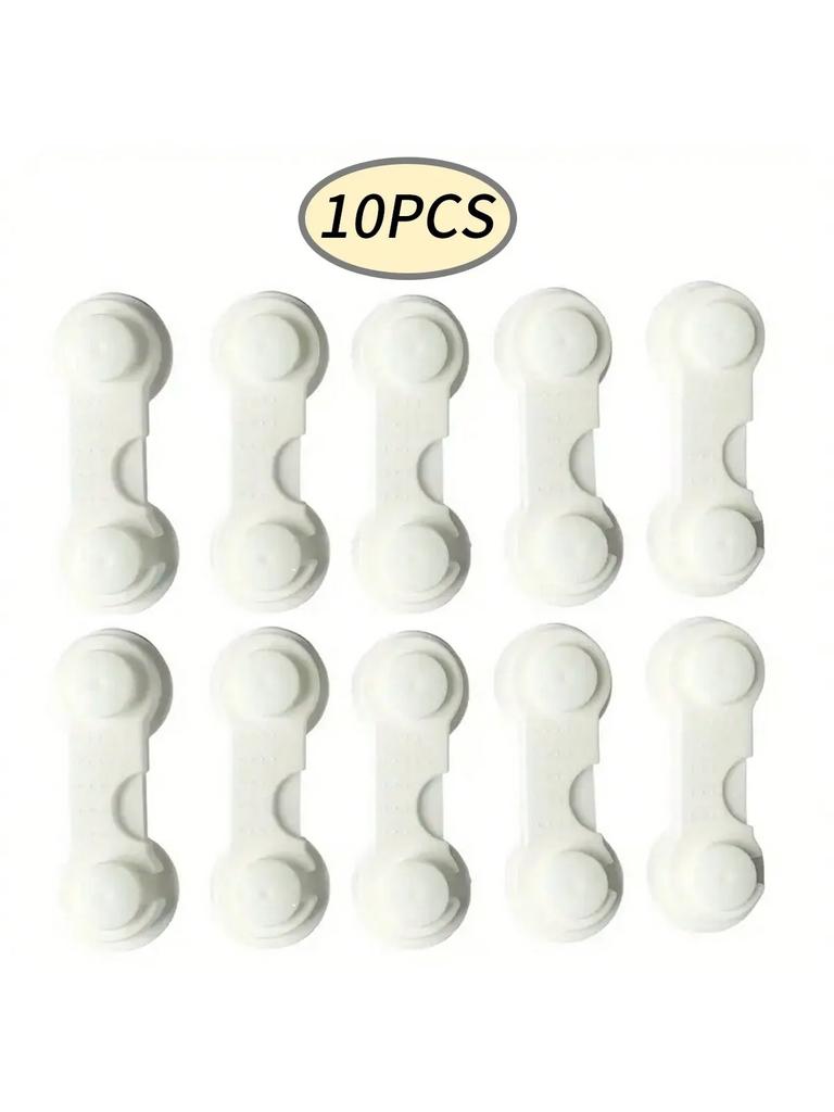 Premium Adjustable Plastic Cabinet Safety Drawer Locks Secure Anti-Pinch Door Locks for Home Improvement Kitchen
