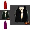 Vibrant Velvet Cloak With Hood In Multiple Colors For Halloween Festivities