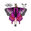 Anime Halloween Moth Wings Costume Butterfly Wings Shawl Moth Wings Cape Costume Accessory With Headband
