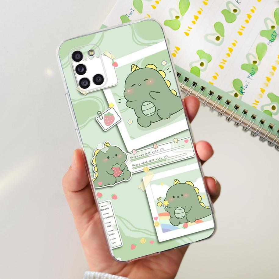 For Samsung A51 Case SM-A515F Flower Cover Fashion Silicone Soft Bumper Clear Funda For Samsung A31 A71 SM-A315F A 51 Phone Case