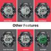 Multi-function 10 ATM Water Resistant Men's Watch, Ideal for Swimming, Diving, and Surfing, with Alarm, Calendar, Stopwatch, Dual Time, and 12- or