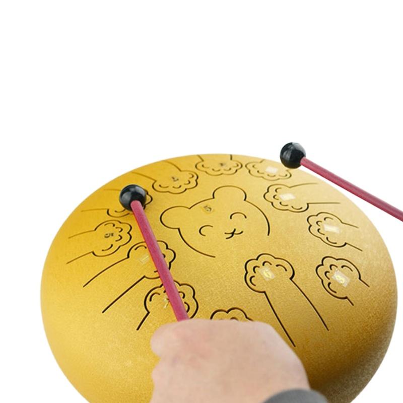 1pair Tongue Drum Mallet Children's Silicone Drumstick Hollow Drum Hammer Percussion Instrument Part