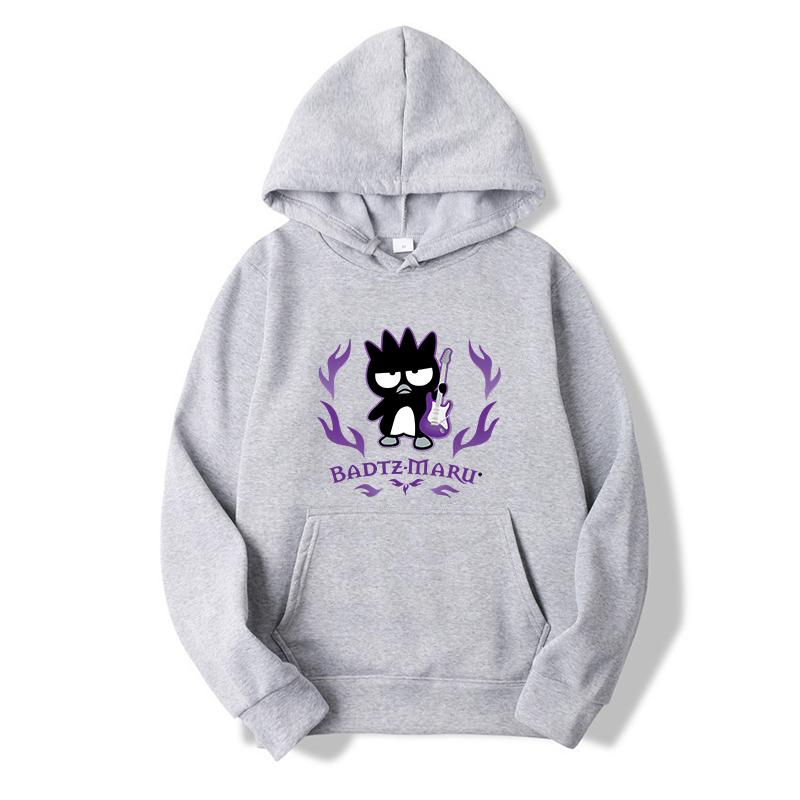 Bad Badtz Maru Hoodies Men Women Autumn Winter Hooded Pullover Sweatershirt Boys Girls Student Hip Hop Hoddie Sweatshirts