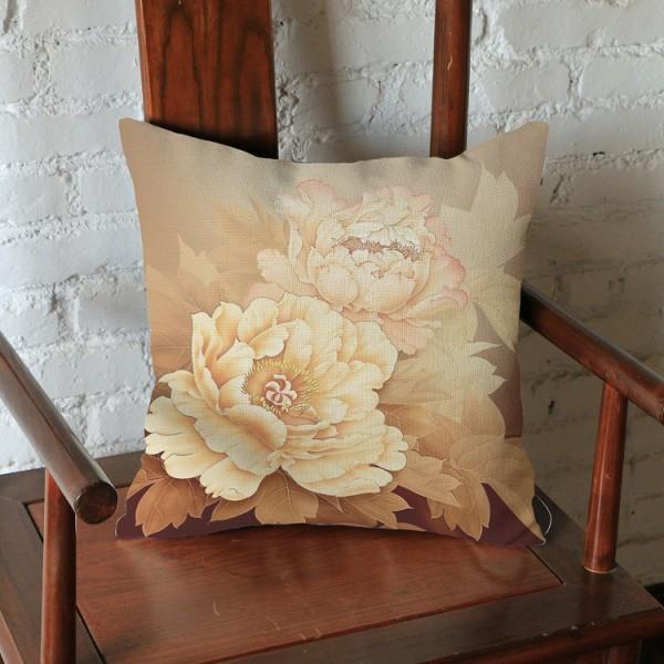 9 Designs Chinese Royal Style Poeny Flowers Cushion For Home Decoration East Asia Elegant Floral Sofa Pillow Case Cushion Covers