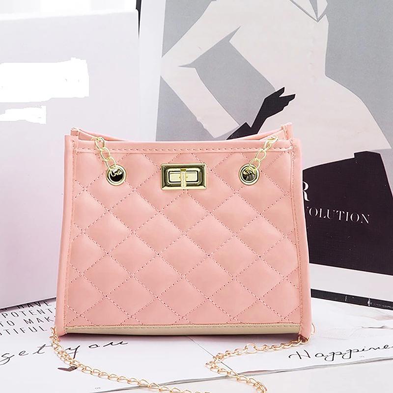 Женская сумка на плечо из искусственной кожи с ромбовидной вышивкой, однотонная, повседневная, на молнии, ручная сумка, сумка под мышкой, сумочка