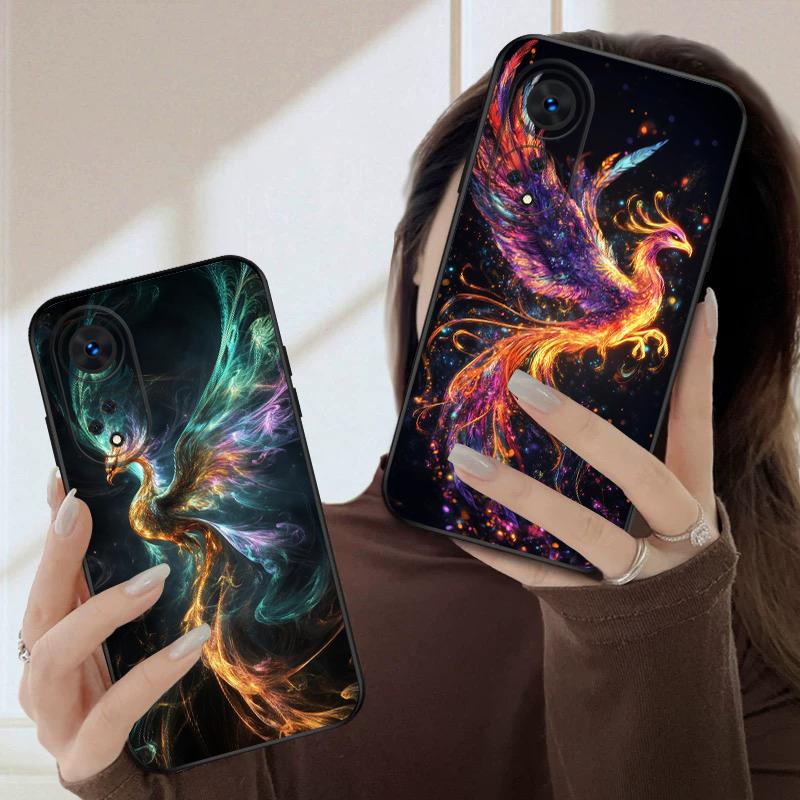 Cartoon Phoenix For Oppo A98 54s 17 96 40 60 80 58 79 74 Reno 10 4Z 5G 5 Lite Find X 2 3 8 Pro 13 12 silicone soft phone case