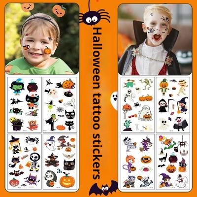 For Both Children Adults Tattoos Waterproof for Party Decorations Halloween Temporary Tattoos Safe Gentle On The Skin