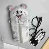Cartoon Meiji and Rat Poison Plush Pencil Case - Cute and Large Capacity Student Stationery Storage Bag