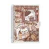 PVC A5 Waterproof Planner - Meow Fun Time Notebook with Transparent Soft Cover, Safe for Hands, Ideal for High School Students