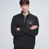 GIOVANNI VALENTINO Men's Half-Zip Wool Blend Stand Collar Sweatshirt