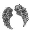 Metal Angel  Wall Decor with Lights Double Sided Warm Light Frosted Angel  Wall Sculptures
