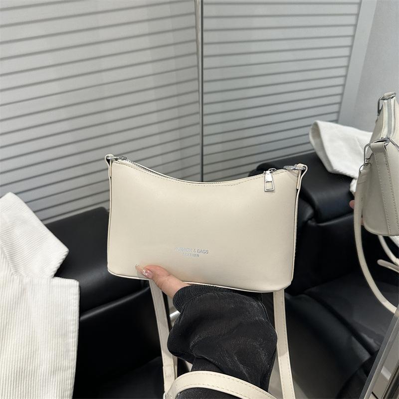 

Простой темперамент портативная маленькая квадратная сумка новая мода универсальная повседневная нишевая сумка через плечо белый