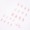 Pop Series Pink & White Wearable Manicure Removable False Nail Stickers