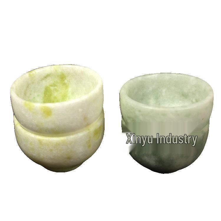 Lantian Jade Small Tea Bowl & Wine Cup - Guizhou Jade Gongfu Tea Cup Collection
