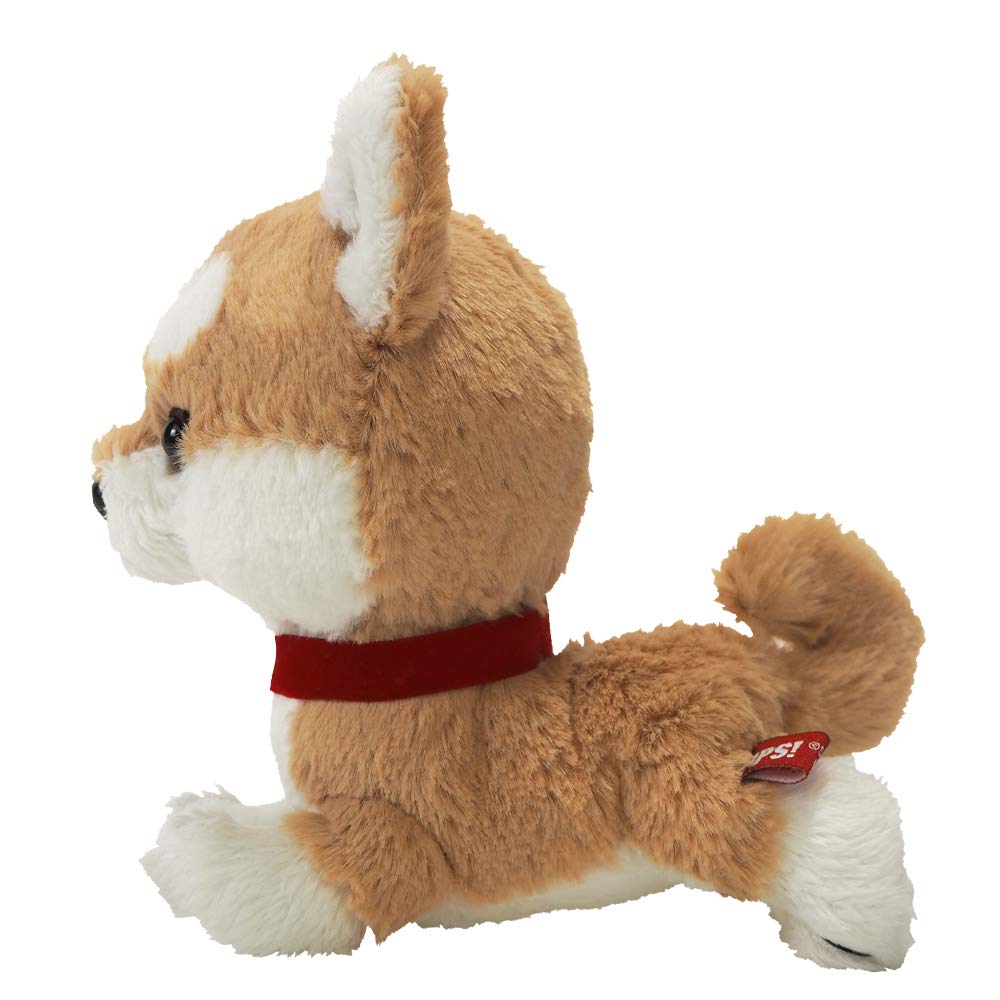 Sunlemon Pups Shiba Inu Beige Small Plush Animal Dog 13.2 X 6.2 X 16.4cm (P-5952)