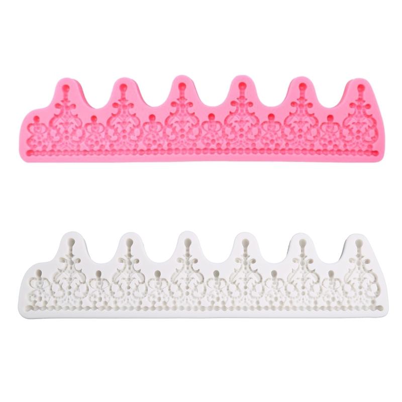 Cute Crown Shape Sugar Craft Paste Mold Chocolate Candy Art Silicone Soap Mold Household Candle Molds DIY Handmade