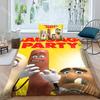 Fashion Sausage Party Cartoon Bedding Set Single Twin Full Queen King Size Bed Set Kids Bedroom Duvetcover Sets Bed Sheet Set
