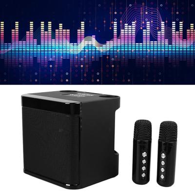 Wireless Karaoke Speakers Portable Mini Karaoke Machine Bluetooth Speaker with 2 Wireless Microphones for Home Party Camping