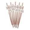10pcs Team Bride Rose Gold Straw For Wedding Decoration Drinking Paper Straws To Be Hen Tableware Bachelor Party Bridal Decor