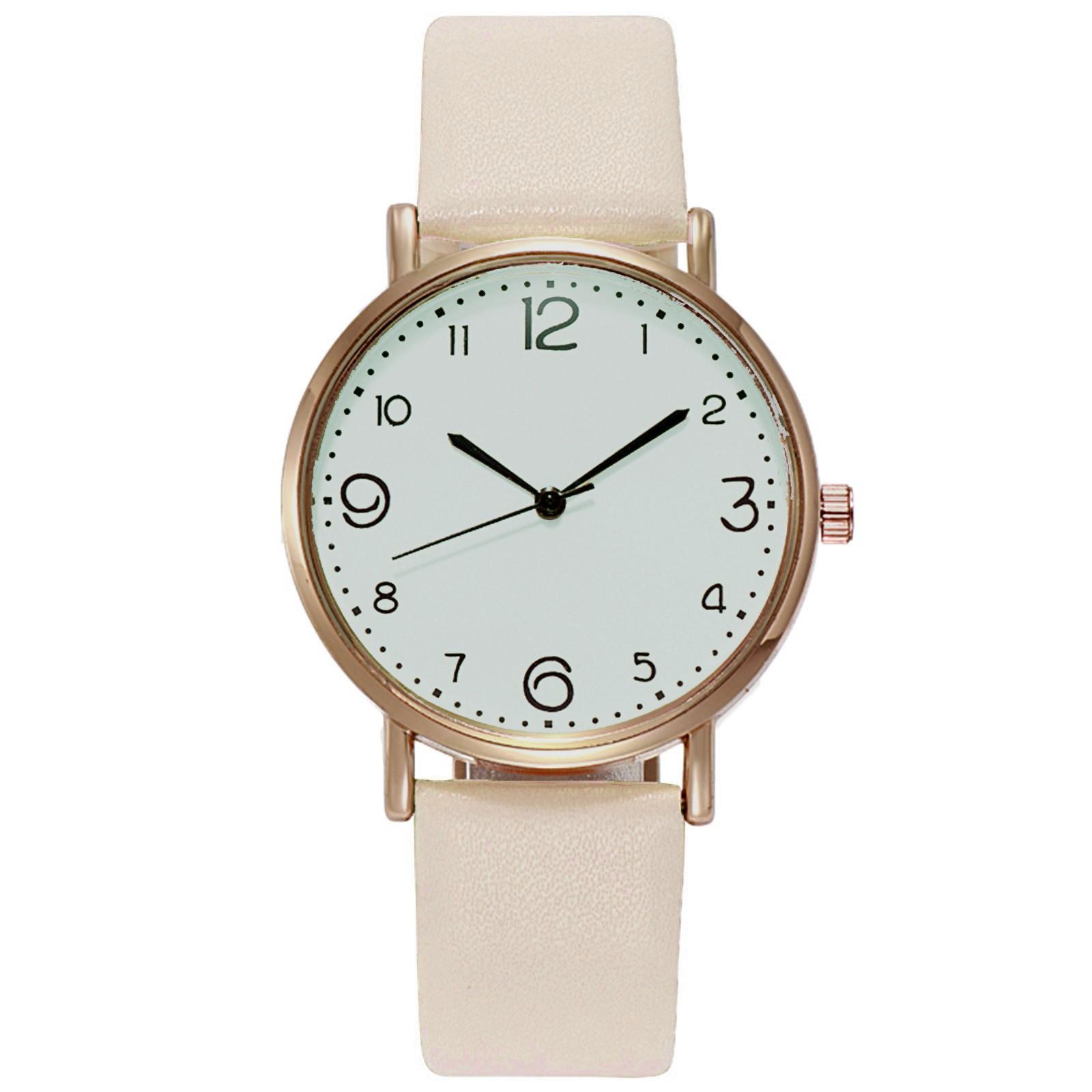 

Женские часы Кварцевые часы Женская одежда Подходящие часы One Size бежевый