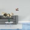 Nordic Metal Wall Art Decorative Sculpture Flower Leaves Hanging Artwork for Dining Room Gift Home