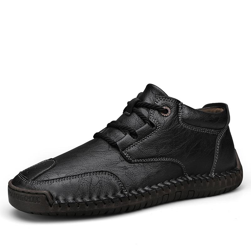 Herren High-Top-Freizeitschuhe aus Leder