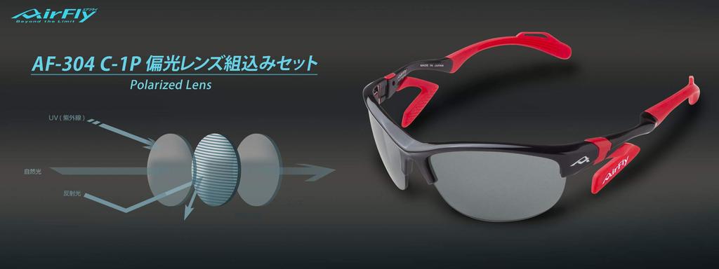 Sunglasses Black Frame Free Size [AirFly] AF-304 C-1P