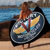 V-Victorys Motorcycles Racing Microfiber Beach Towel Absorbent Quick Dry Soft Yoga Swimming Resort Mountain Climbing Towel