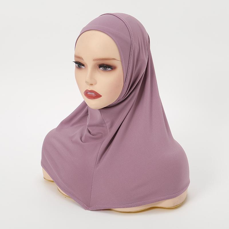 New Cotton Jersey Muslim Hijab Underscarf Inner Cap Solid Women Wrap Headscarf Turban Headband Sport Hijab Islamic Headwear Band