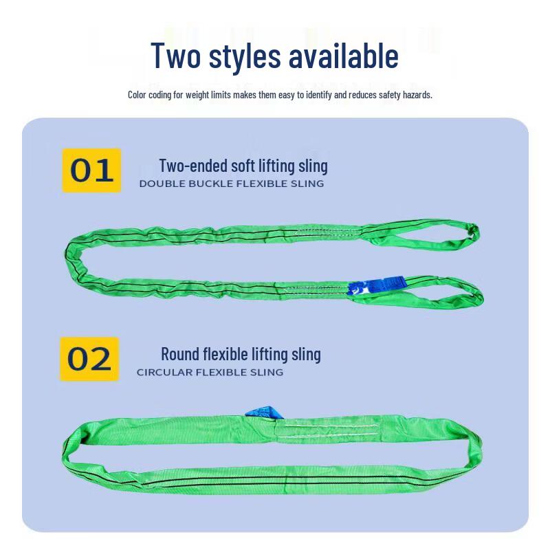 Industrial Flexible Double Buckle Lifting Sling