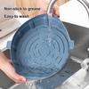 Silicone Air Fryer Liner Reusable Square Air Fryer Liners Pot Oven Baking Tray Non-Stick Silicone Basket Mat Bowl Accessories