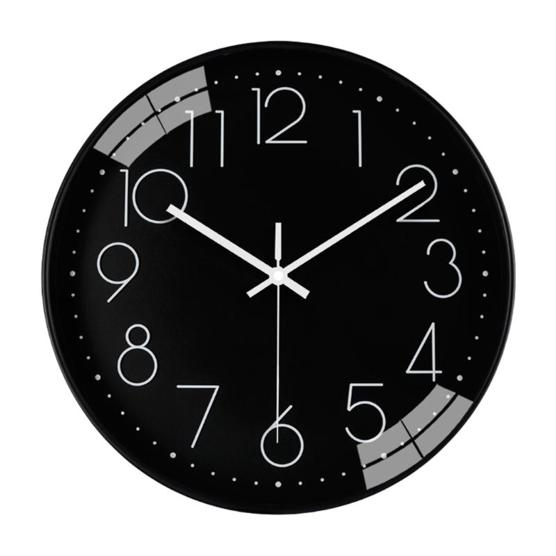 Quiet Wall Clock 11.81Inch Battery Operated Modern Analogs Decorative Clock for Kitchen Office Bathroom Bedroom Decors