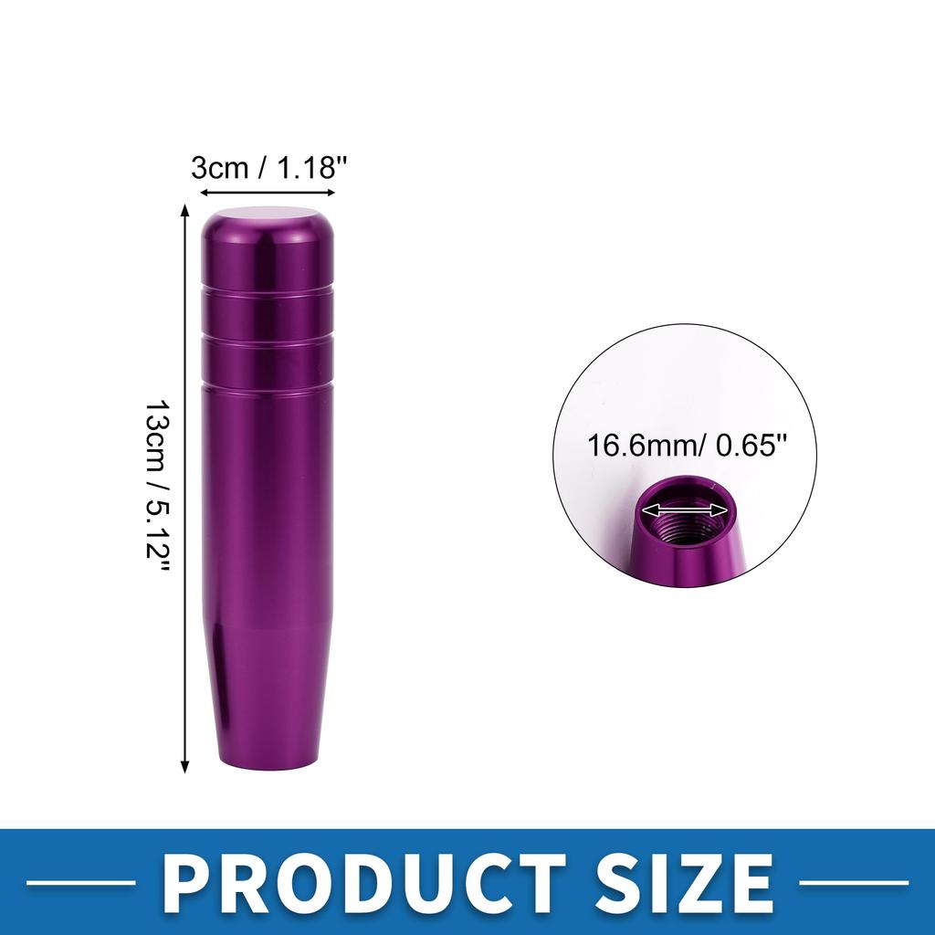 A ABSOPRO Universal Shift Knob 13cm Stick Shift Lever Knob with 3 Adapters for