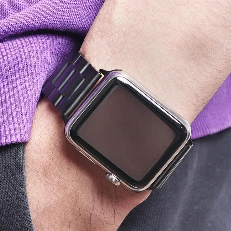 Stainless Steel Strap For Apple Watch Ultra 2 49mm 45mm 41mm 40mm 44mm 46mm Watch Strap Metal Bracelet For iWatch 10 9 8 7 6 5 4