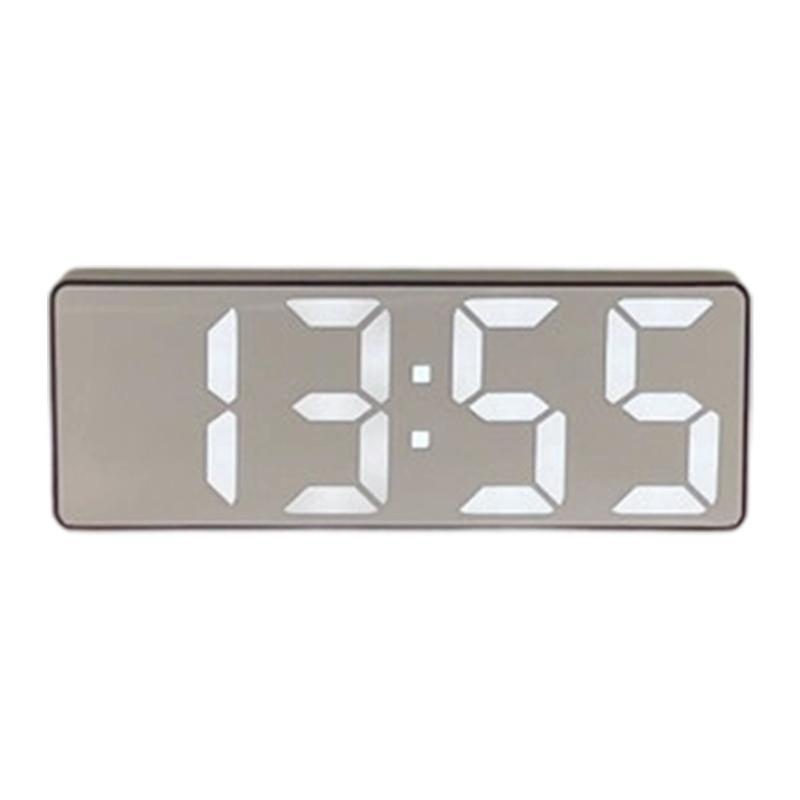 

LED Alarm Clock with Temperature Monitoring Clear Display Quiet Mechanism Brightness Adjustment Home Office Decors