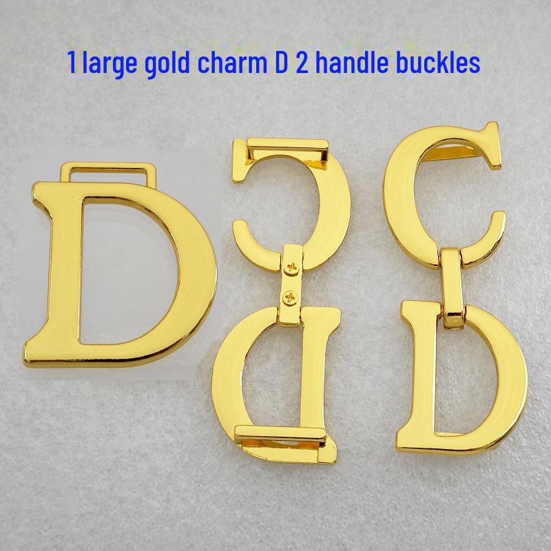 D-Shaped Pendant Buckle Spring Rod Handle Set for Saddle Bags